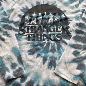 Stranger things shirt. Tye dye kid 10/12